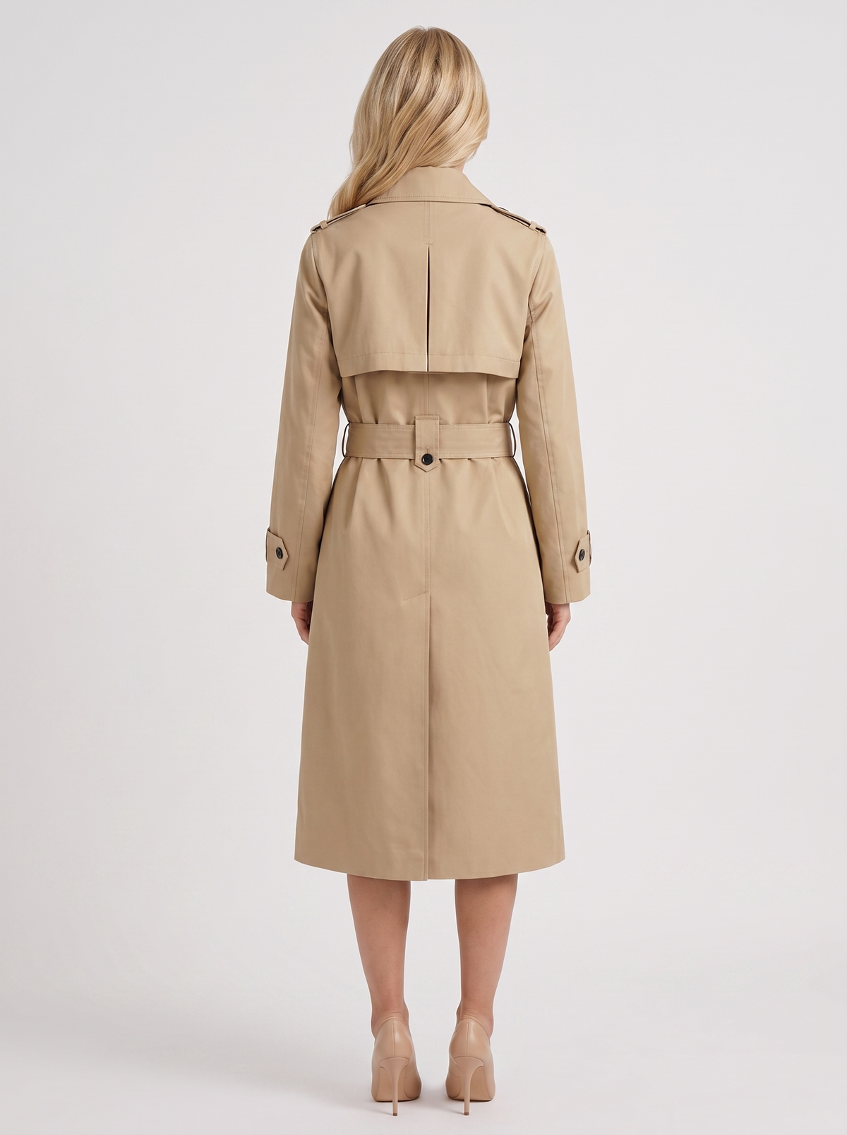 Edie Belted Coat - Beige