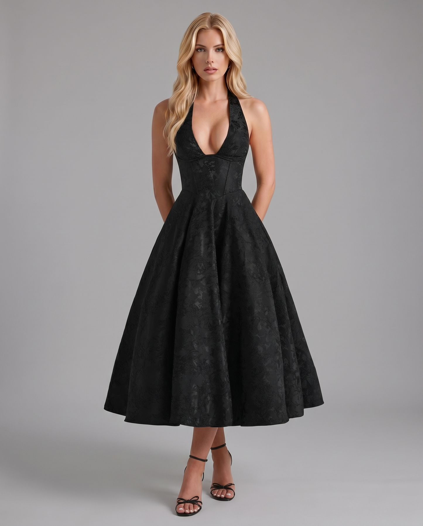 Effie Midi Dress - Black