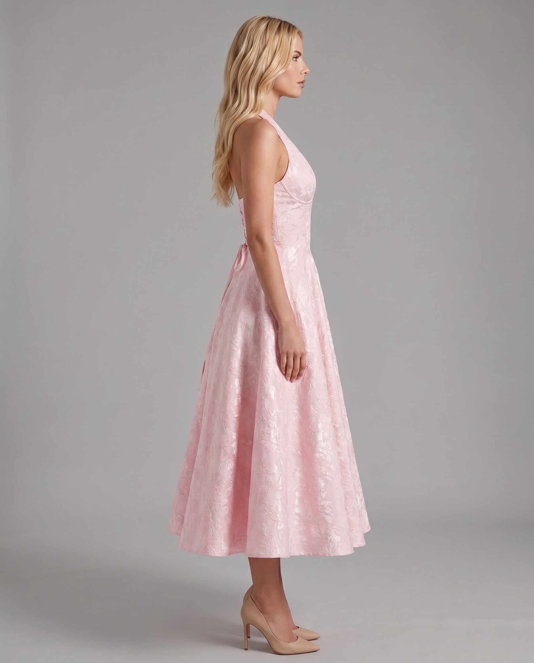 Effie Midi Dress - Blush