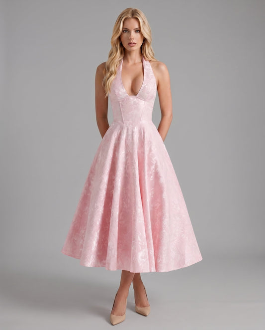 Effie Midi Dress - Blush