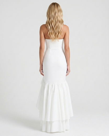 Eloise Ruffle Maxi Dress - Ivory