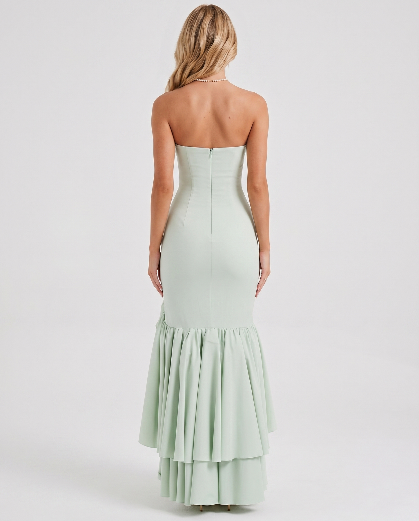 Eloise Ruffle Maxi Dress - Sage