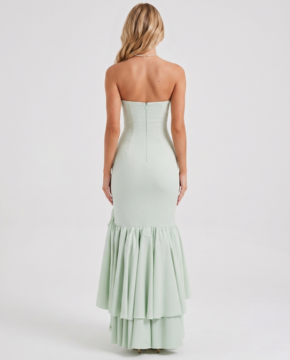 Eloise Ruffle Maxi Dress - Sage