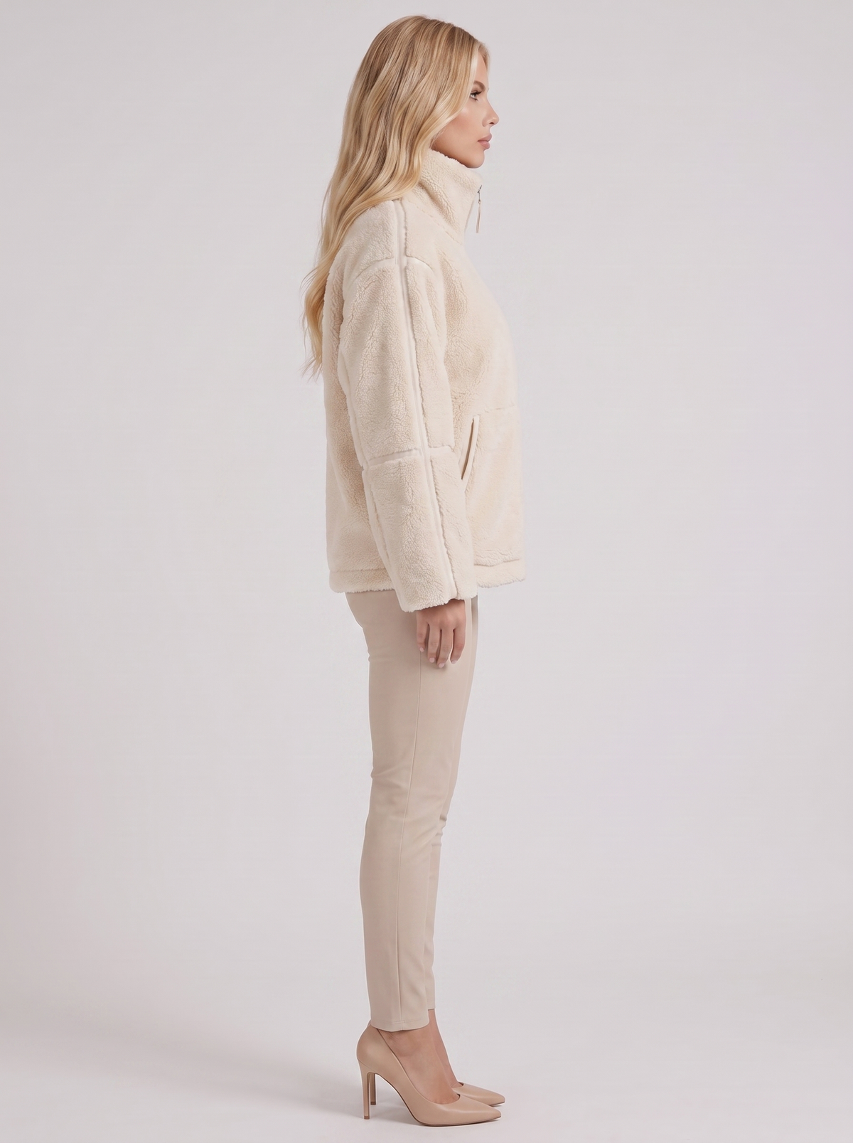 Emmeline Teddy Jacket - White