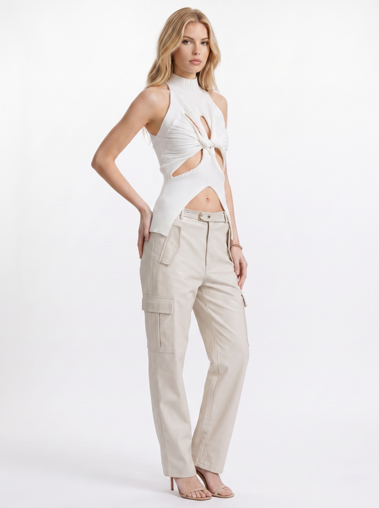 Fabienne Knit Top - White