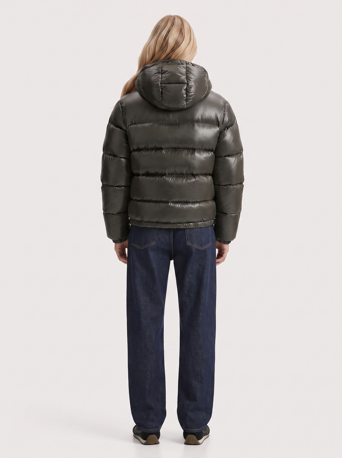 Felicity Hooded Puffer - Army Green