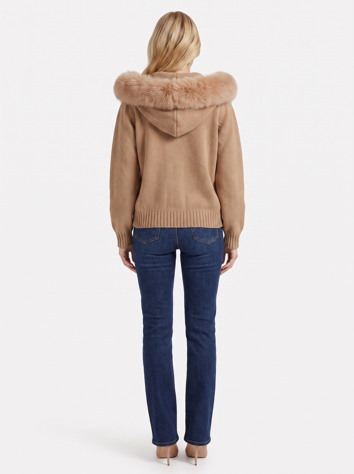 Florence Pompom Cardigan - Brown