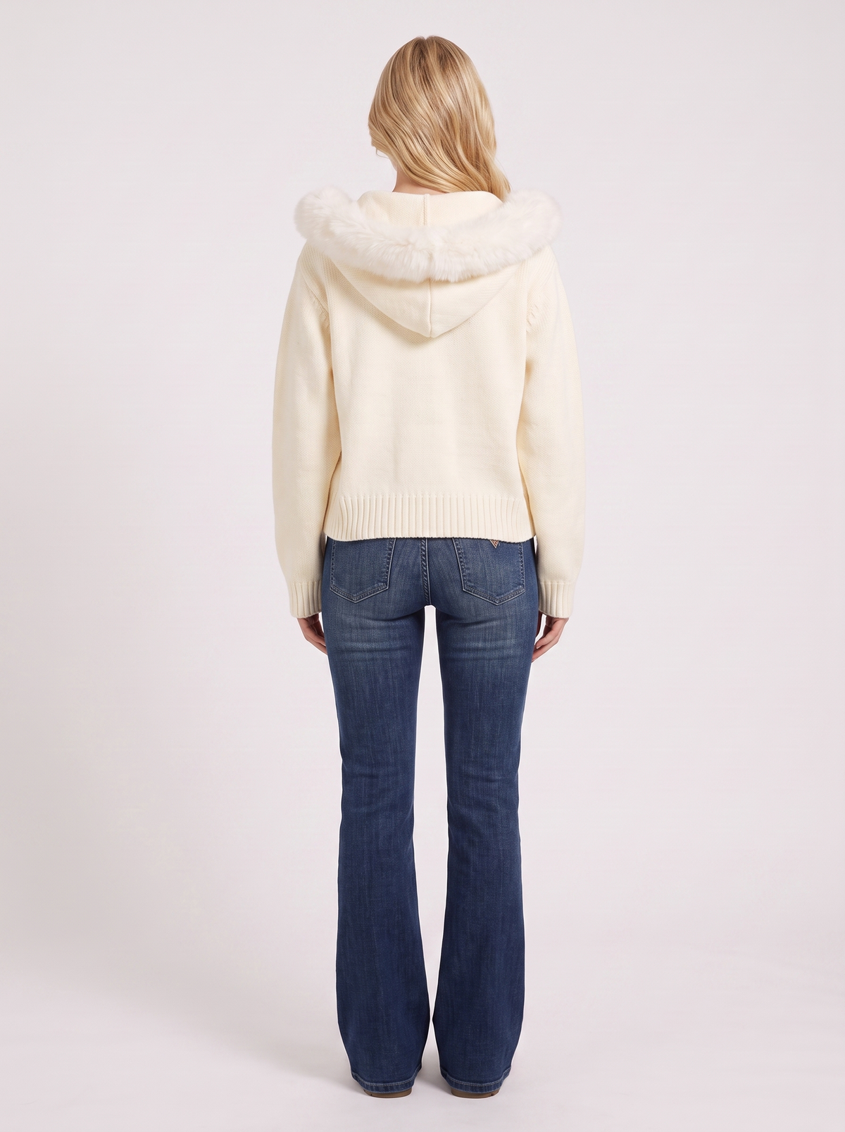 Florence Pompom Cardigan - White