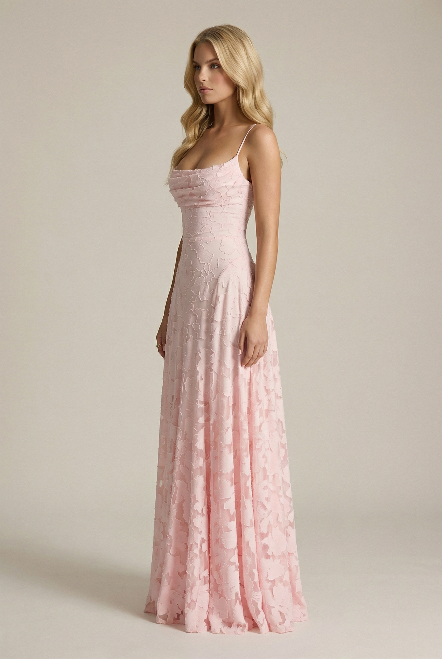 Francis Butterfly Maxi Dress - Pink