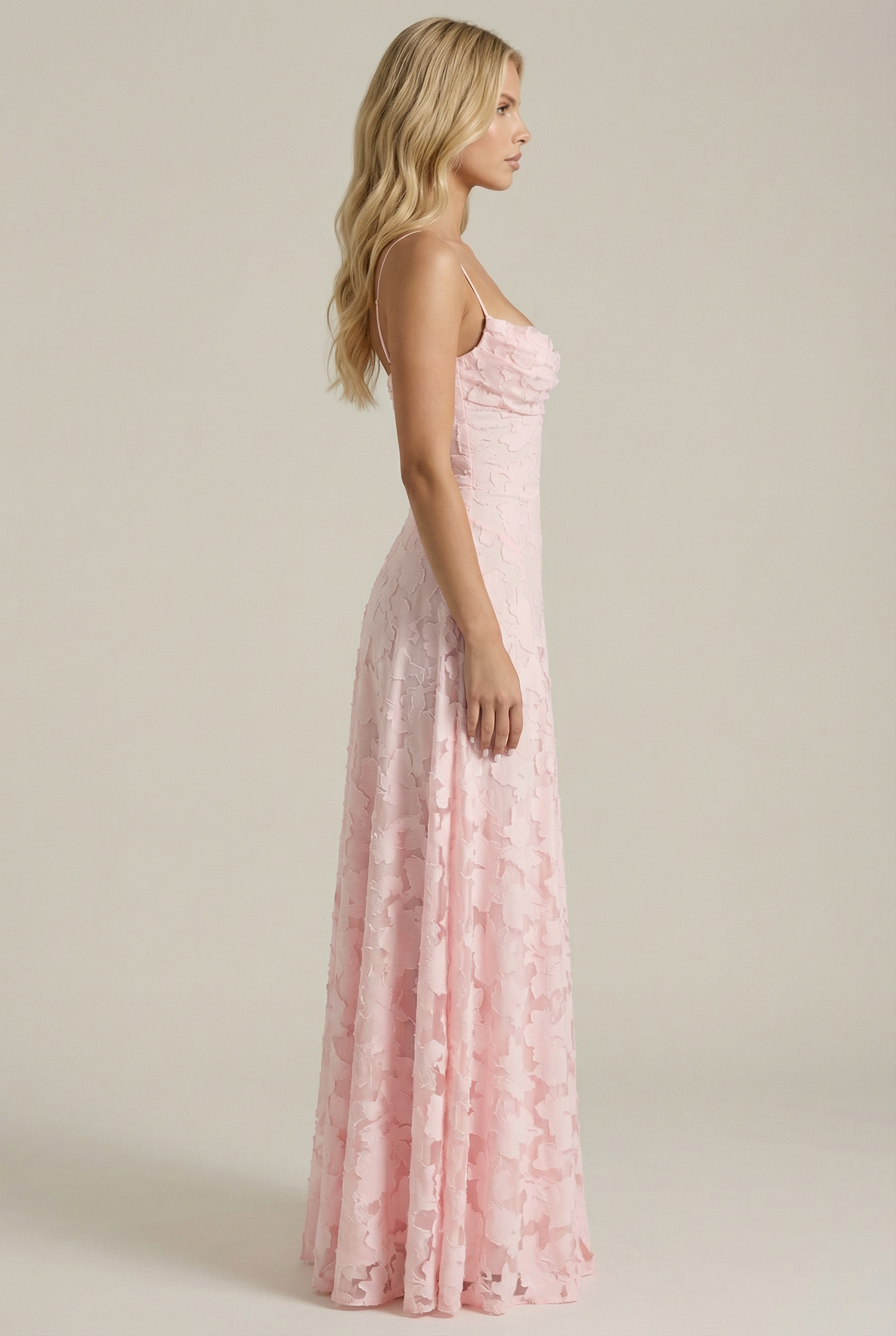 Francis Butterfly Maxi Dress - Pink