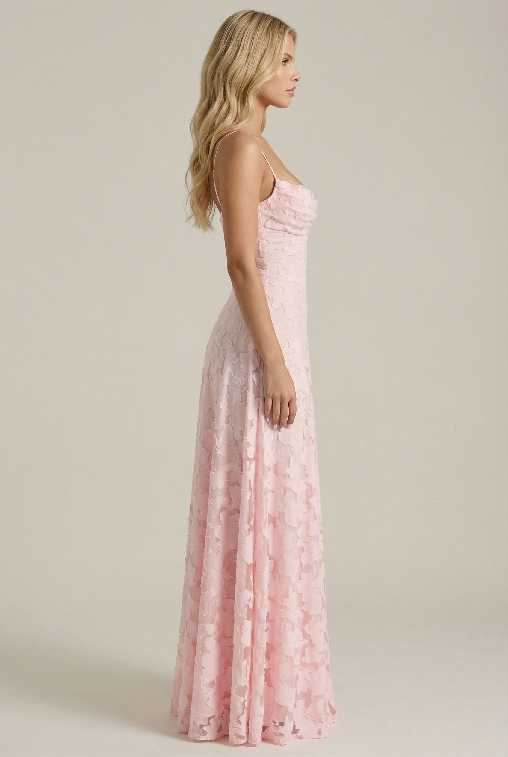 Francis Butterfly Maxi Dress - Pink