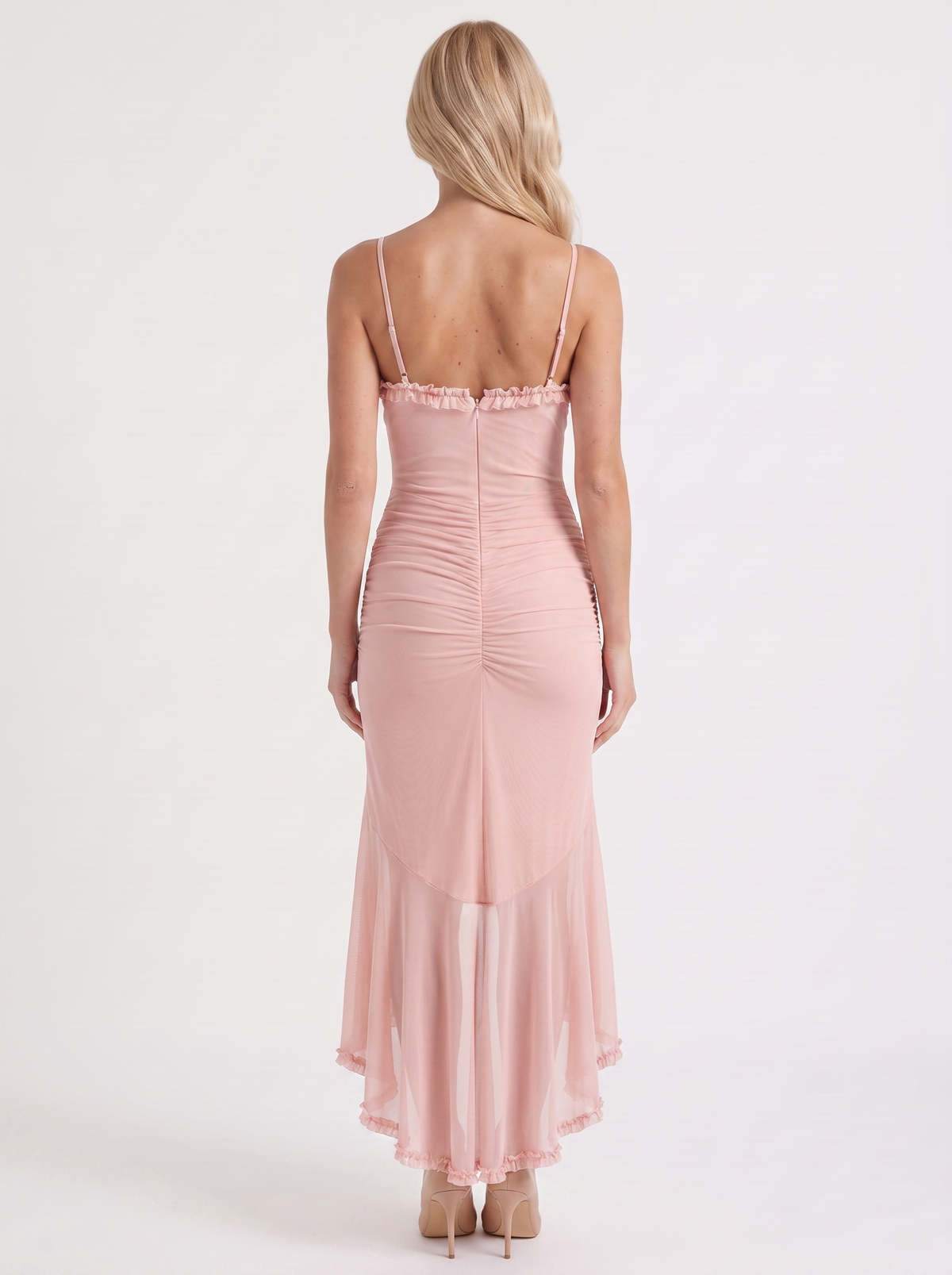 Gabbi Ruffle Maxi Dress - Pink
