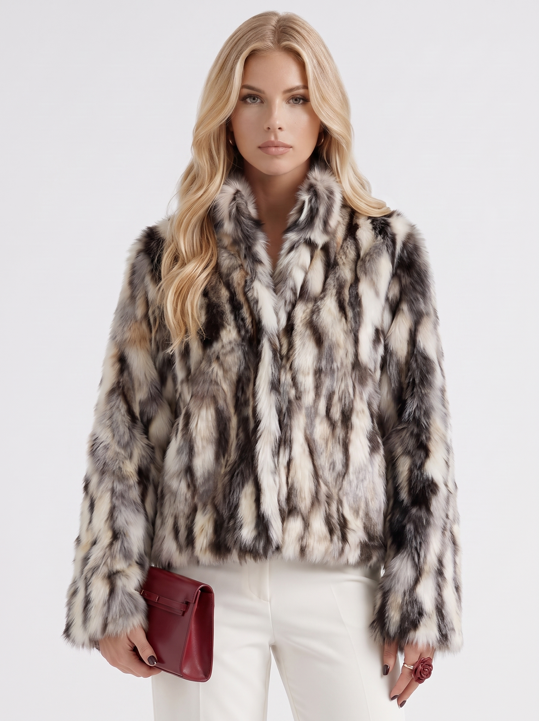 Greta Cropped Coat - Latte