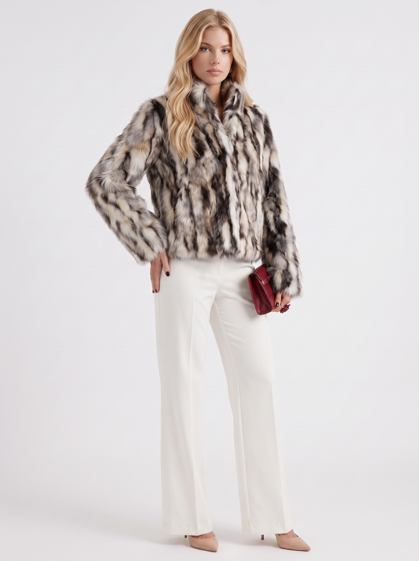 Greta Cropped Coat - Latte