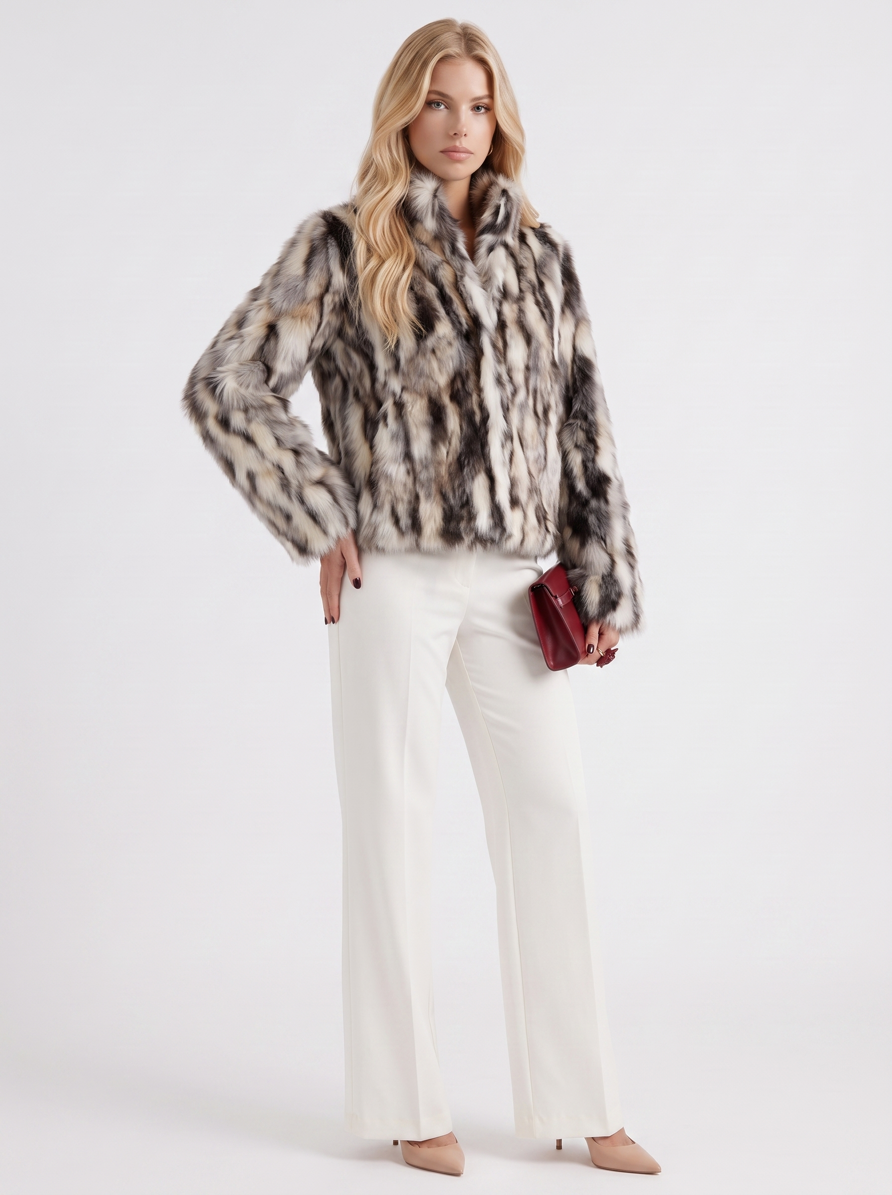 Greta Cropped Coat - Latte