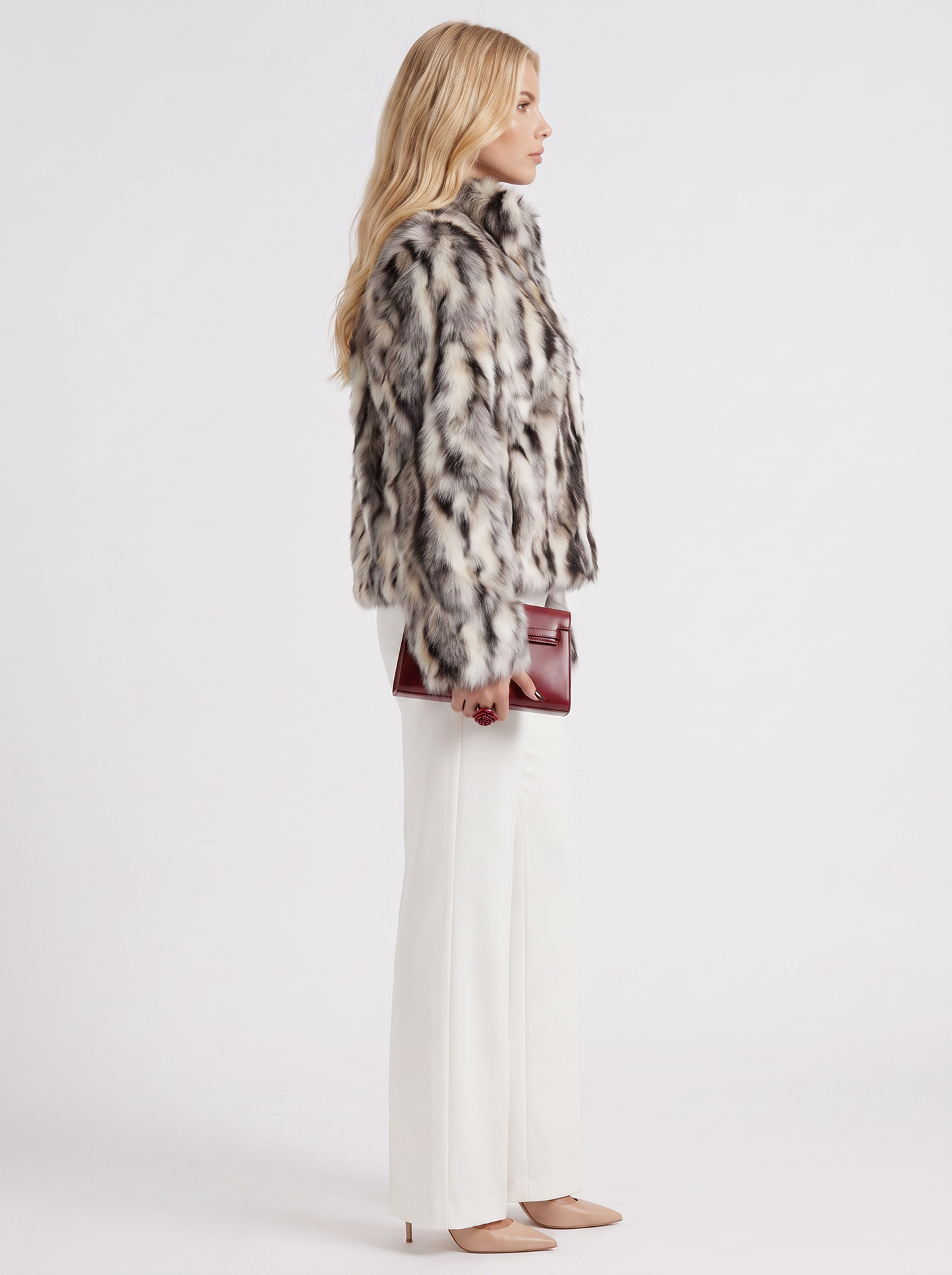 Greta Cropped Coat - Latte