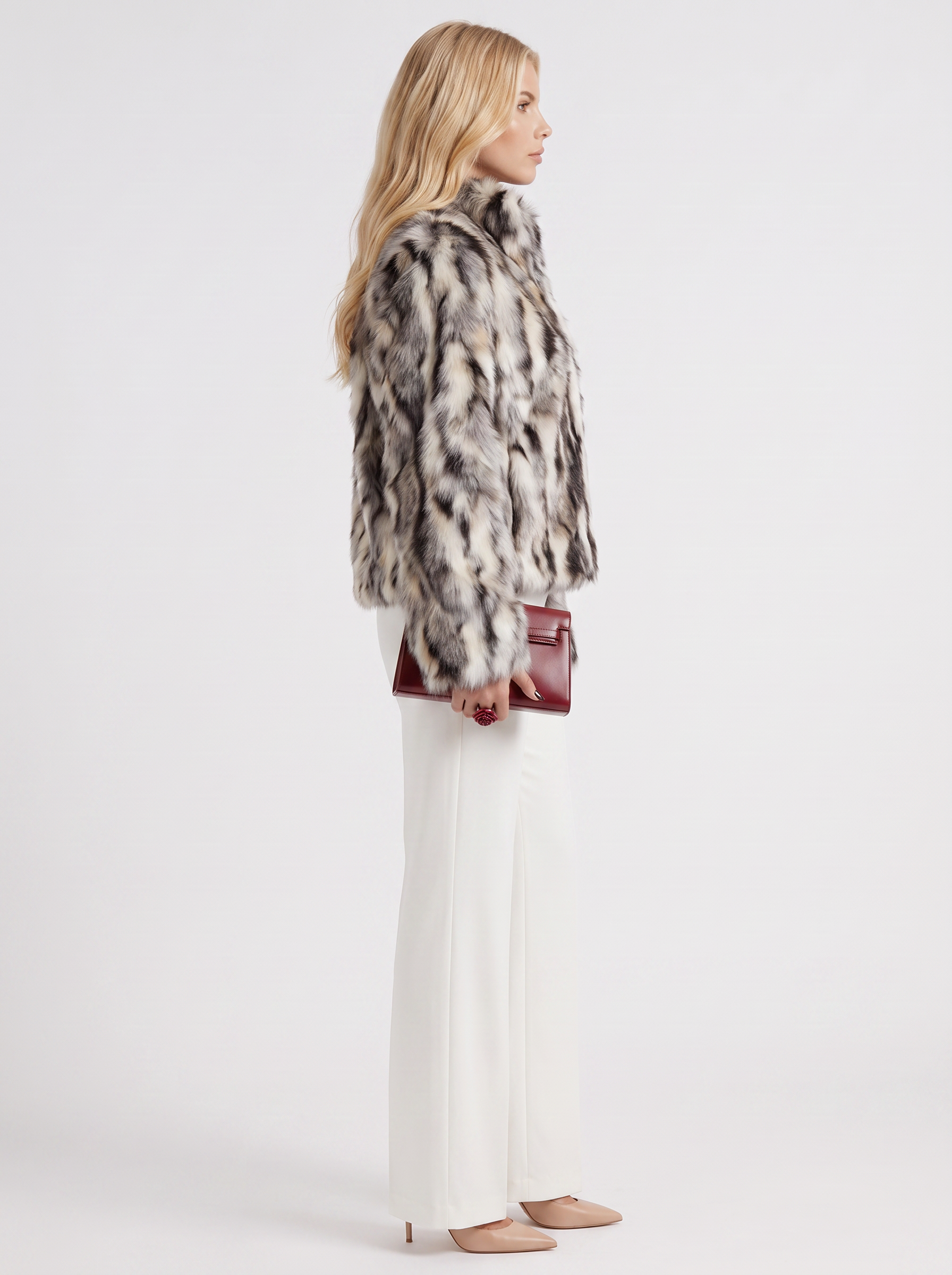 Greta Cropped Coat - Latte
