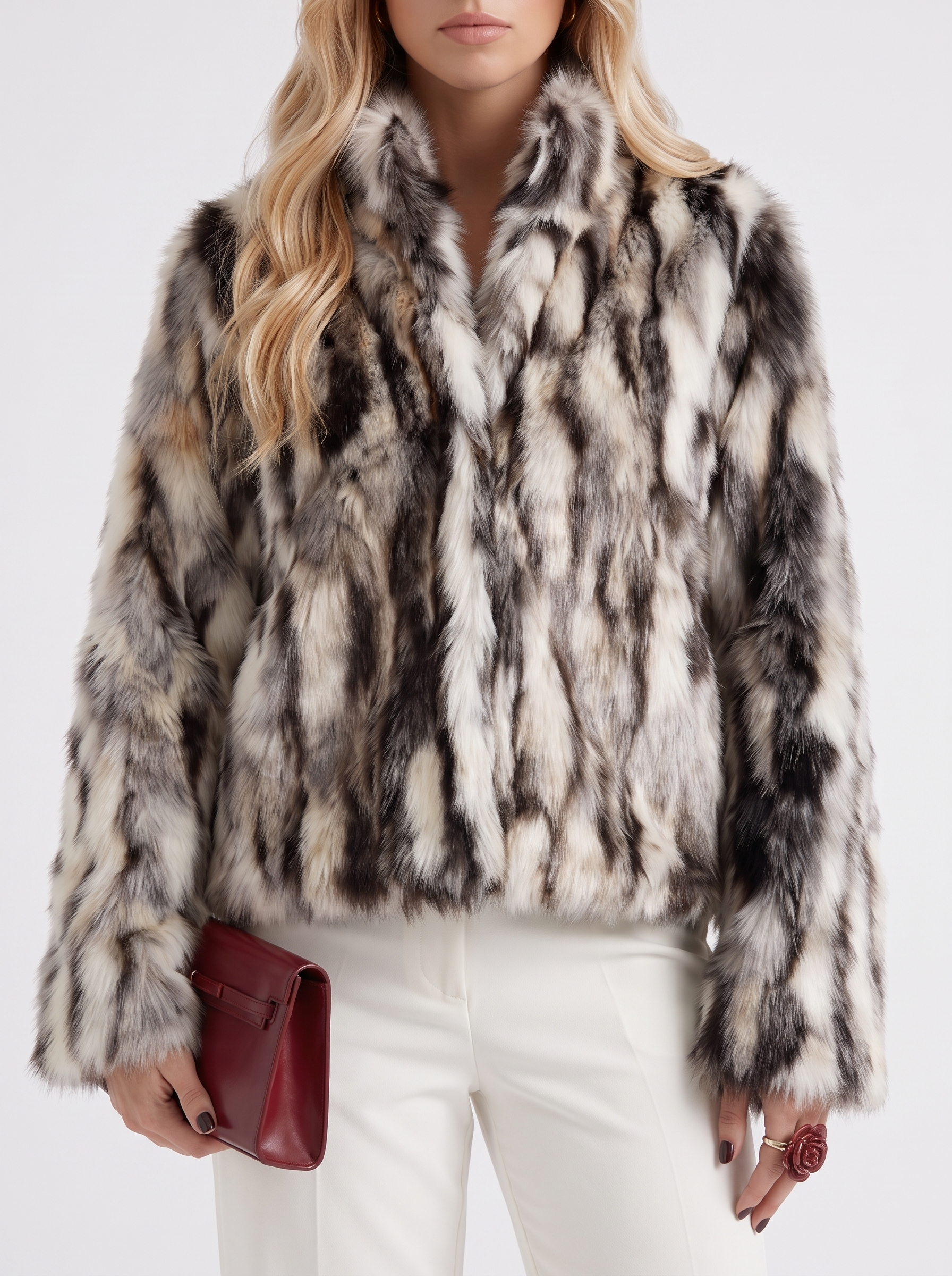 Greta Cropped Coat - Latte