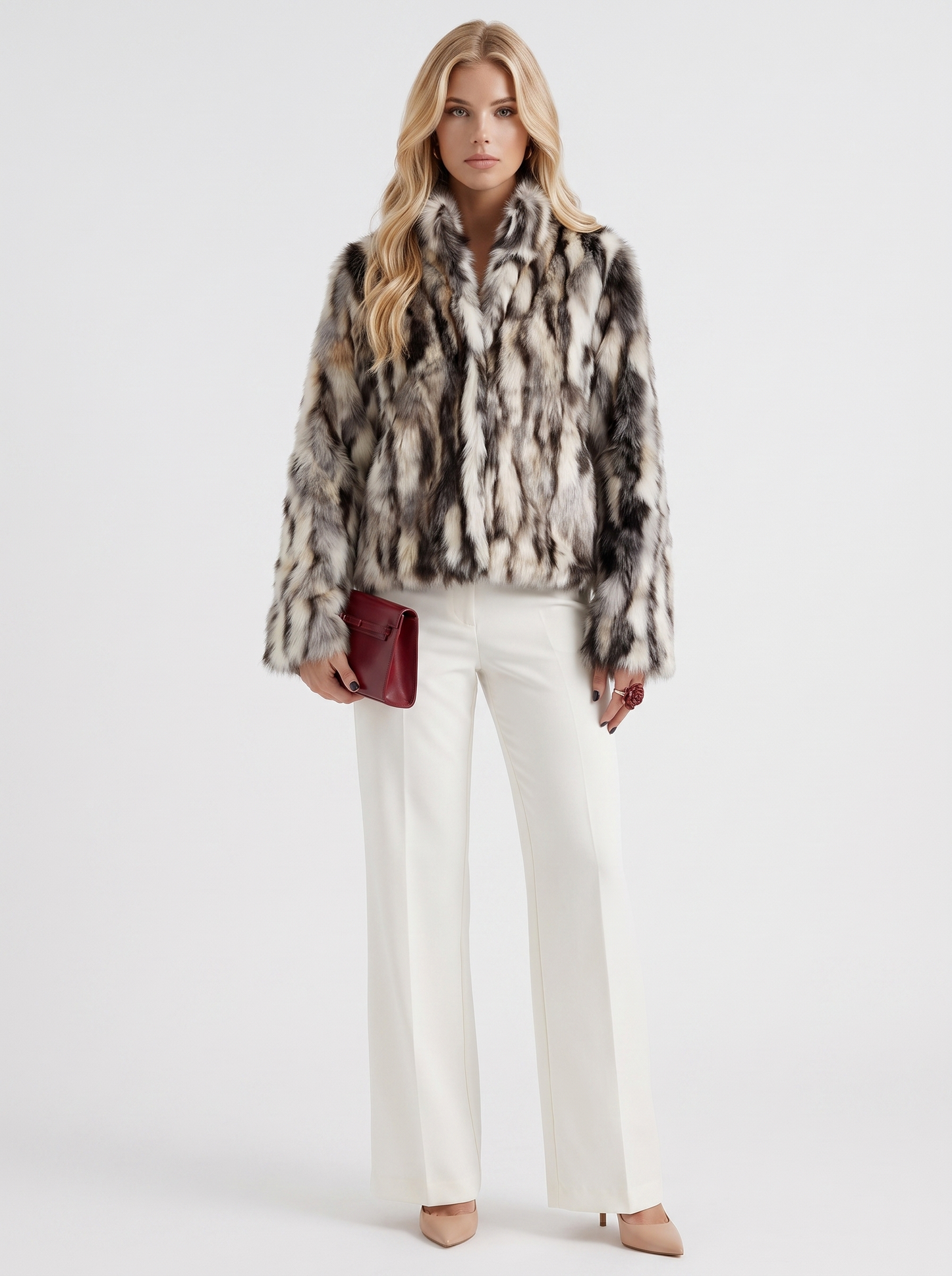 Greta Cropped Coat - Latte