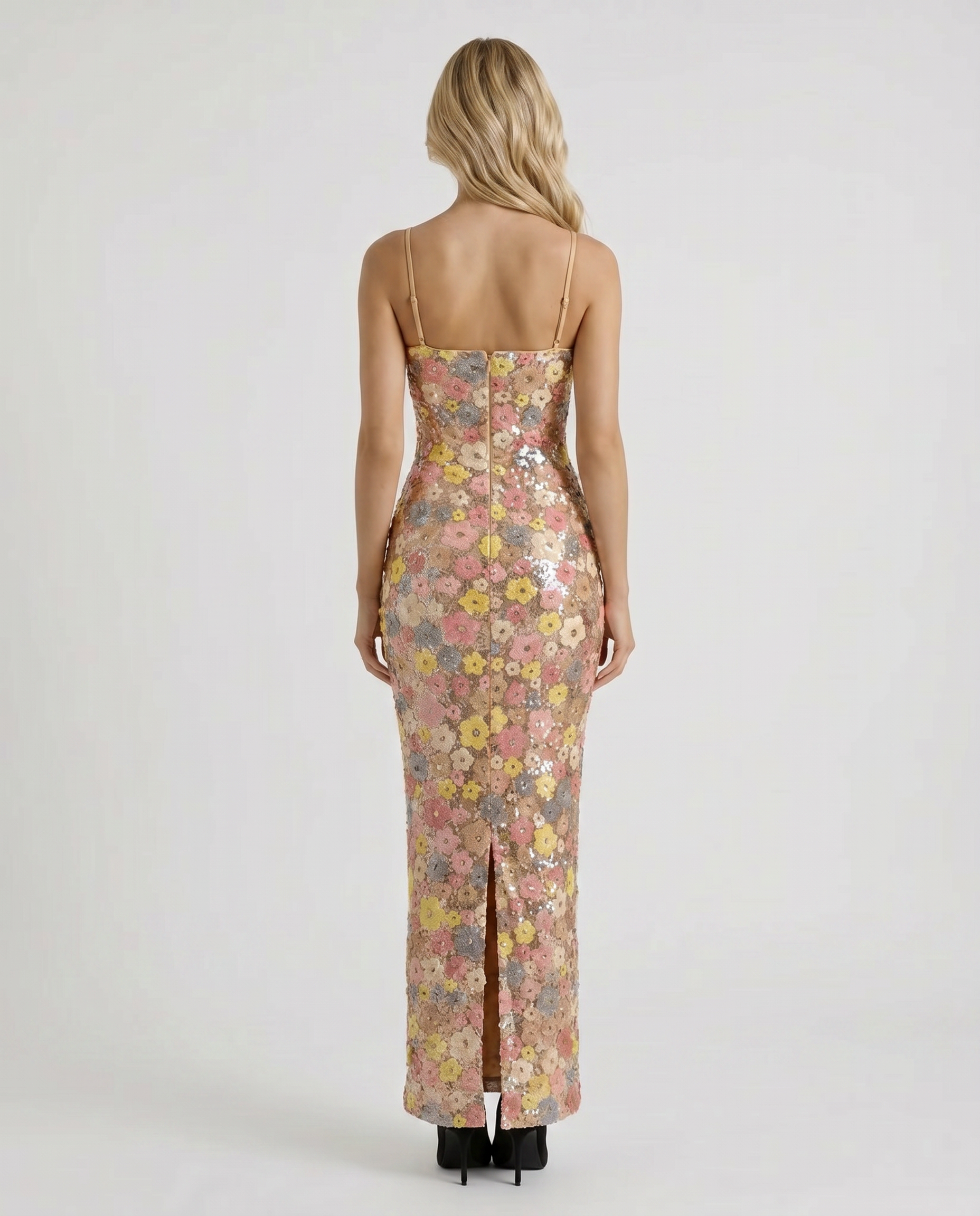 Gwynne Floral Sequin Maxi Dress - Multi