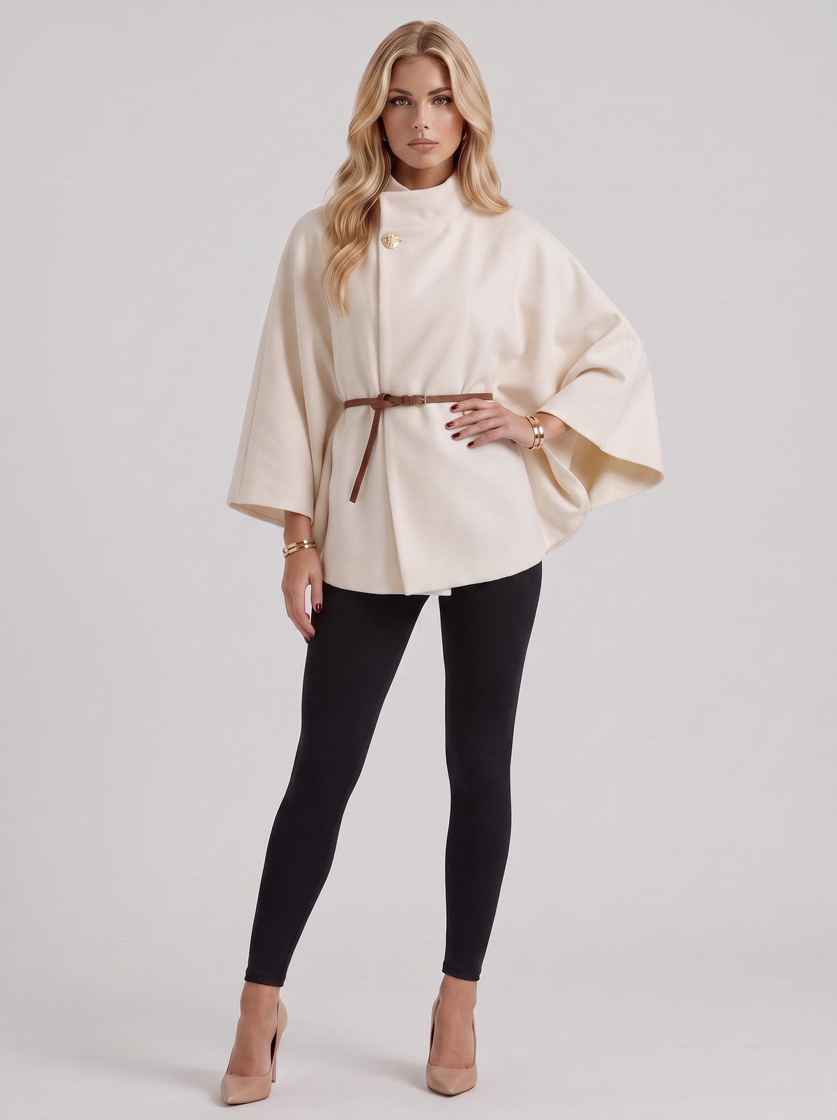 Harriet Cape Jacket - Cream