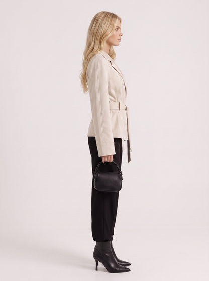 Hattie Shawl Jacket - Beige
