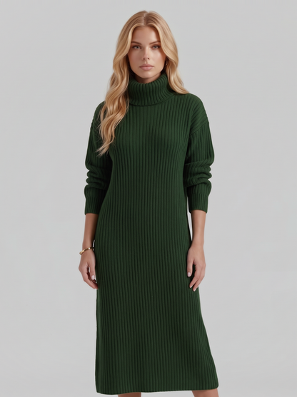 Ilse Knit Midi Dress - Green