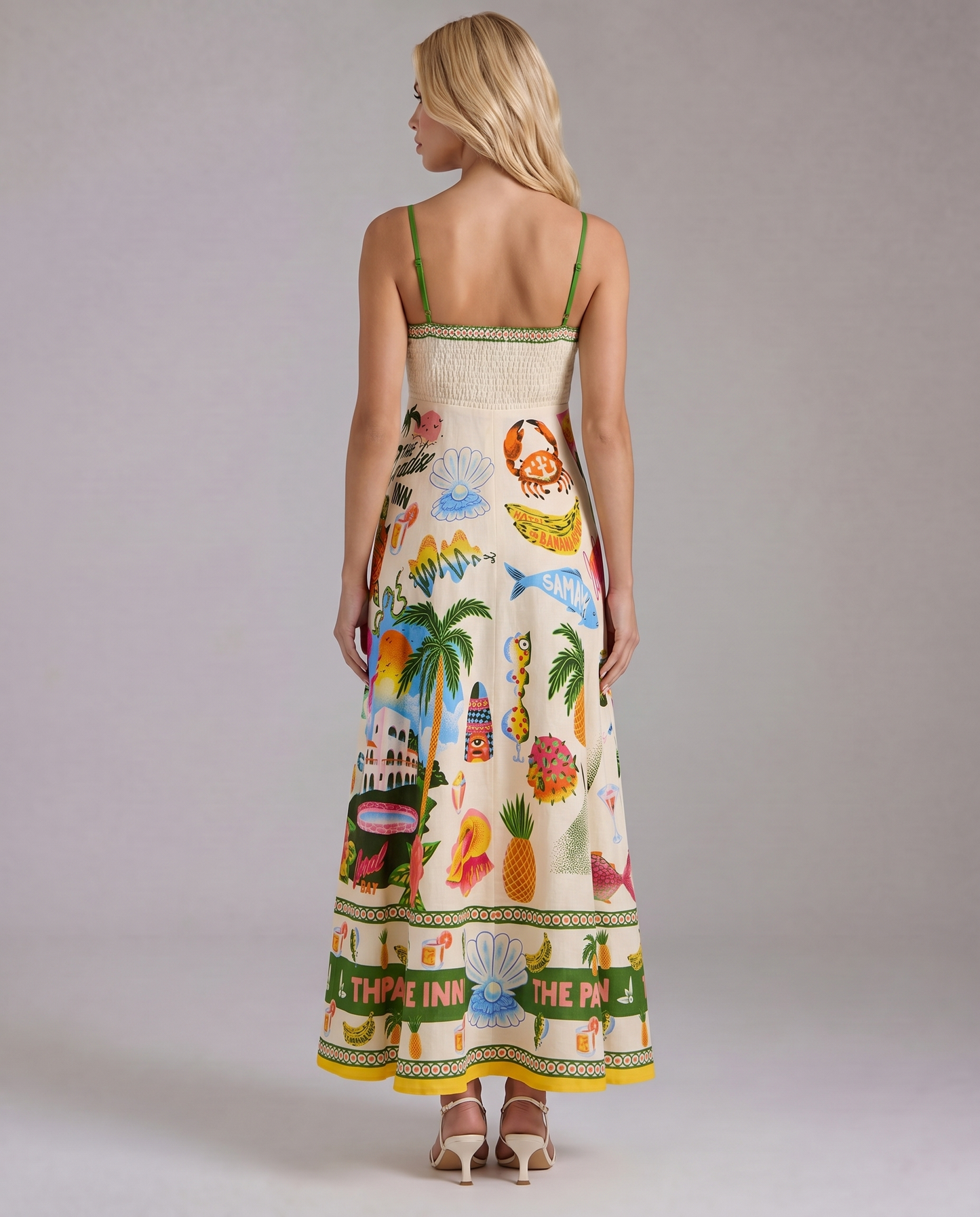 Isla Tropical Maxi Sundress - Multicolor