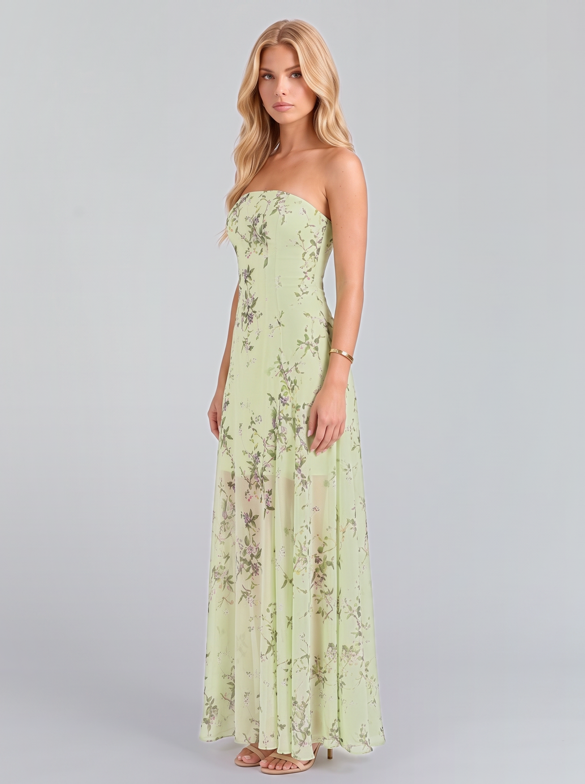 Jacinta Floral Maxi Dress - Sage