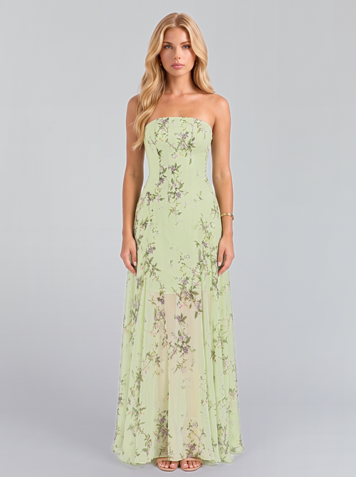 Jacinta Floral Maxi Dress - Sage