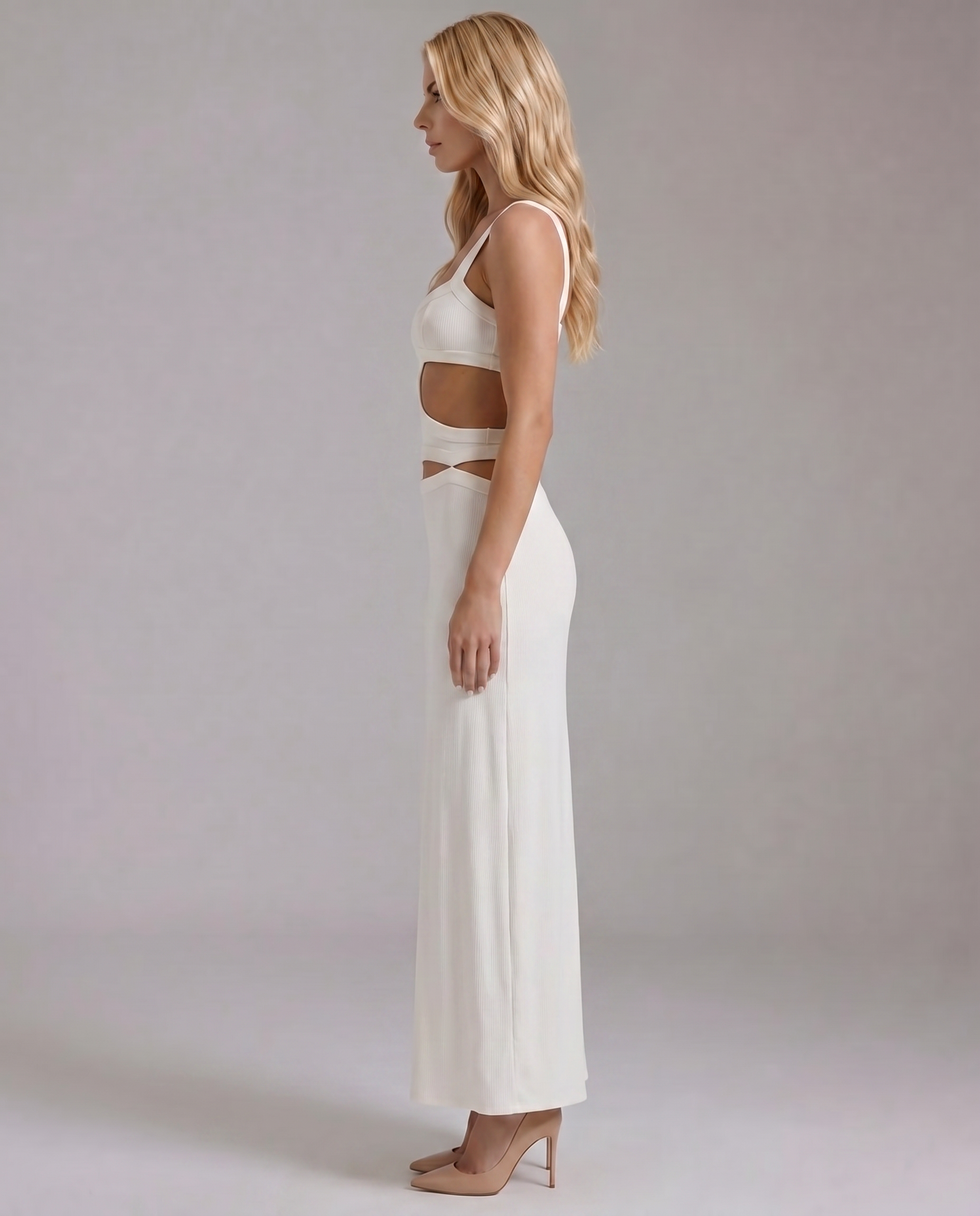 Jetta Slip Mini Dress - White