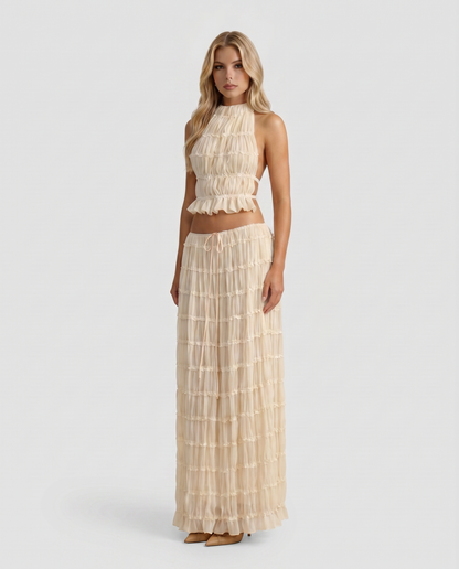 Juliette Halter Set - Cream