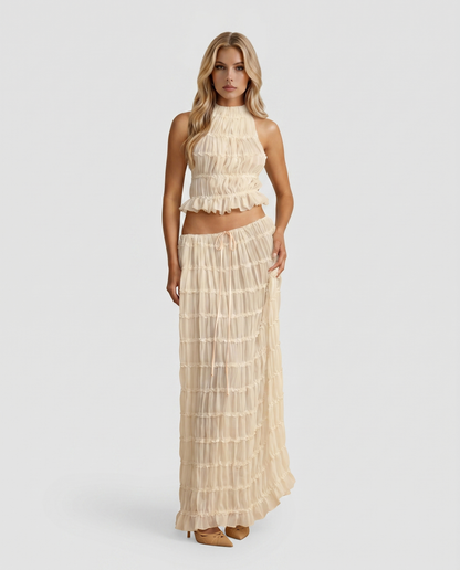 Juliette Halter Set - Cream