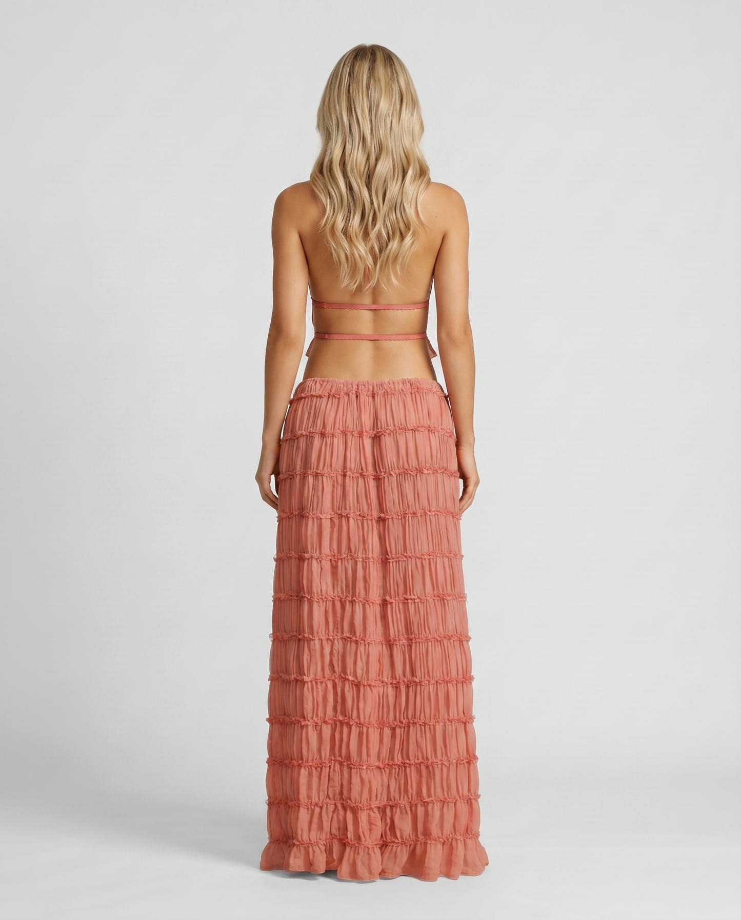 Juliette Halter Set - Peach