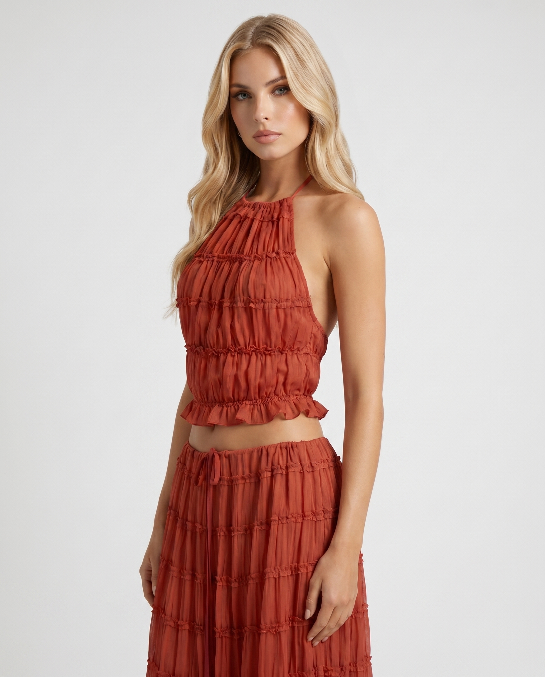 Juliette Halter Set - Red