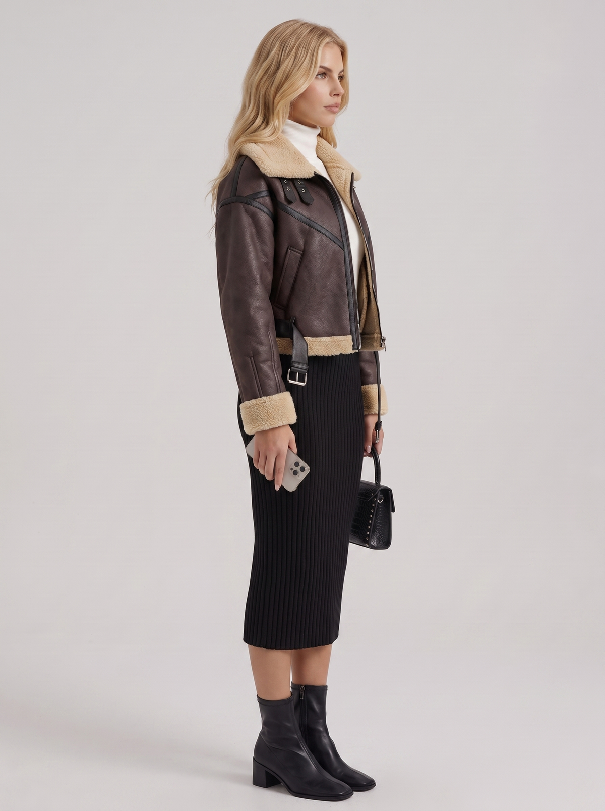 Juniper Aviator Jacket - Brown