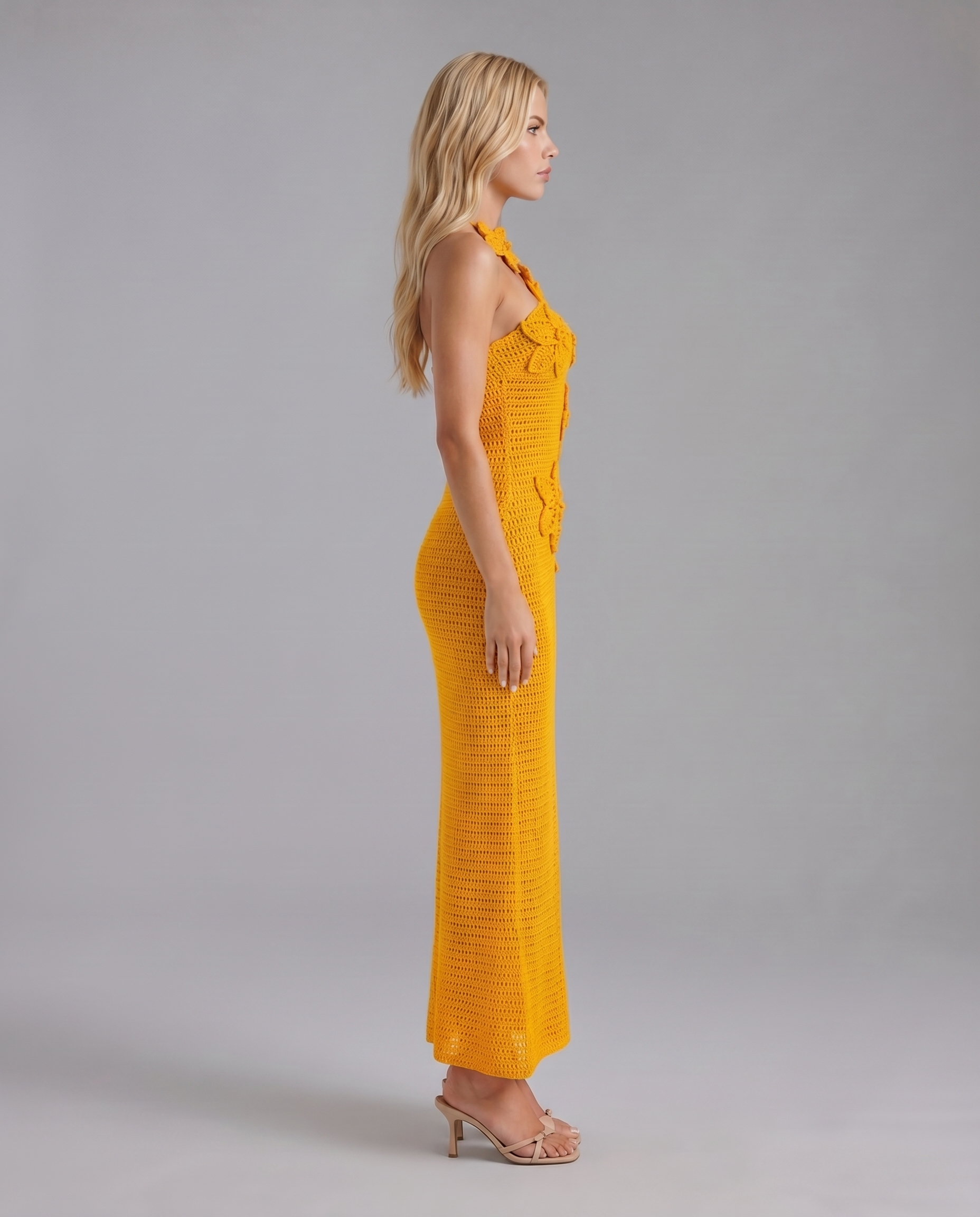 Kyla Floral Crochet Maxi Dress