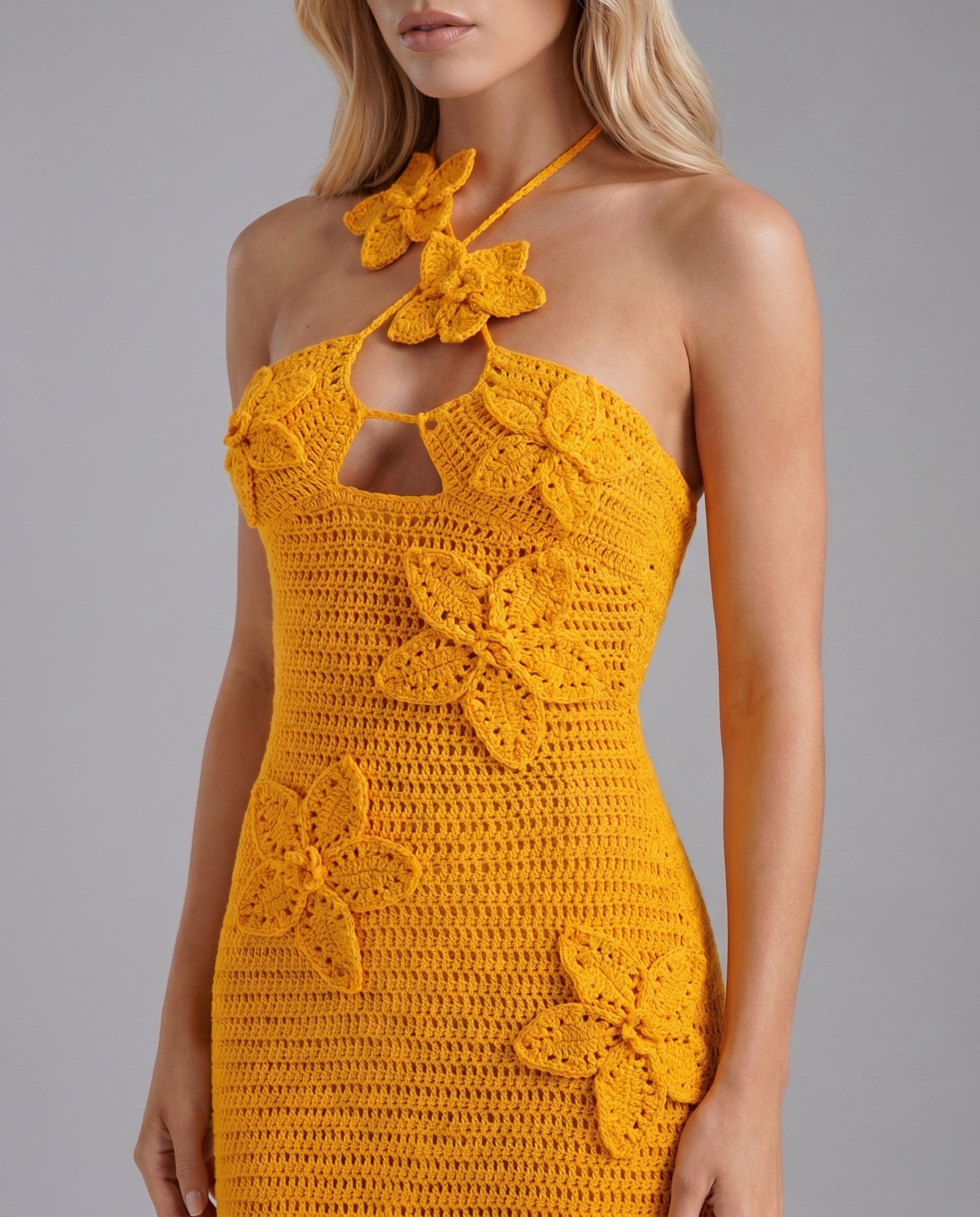 Kyla Floral Crochet Maxi Dress