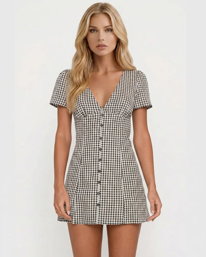 Kyla Mini Playsuit - Black