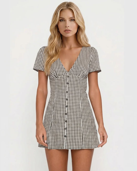 Kyla Mini Playsuit - Black
