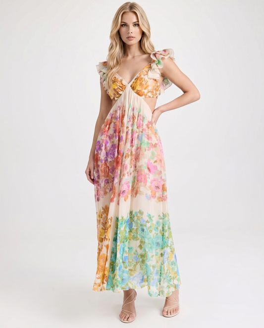Liana Ruffle Maxi Dress