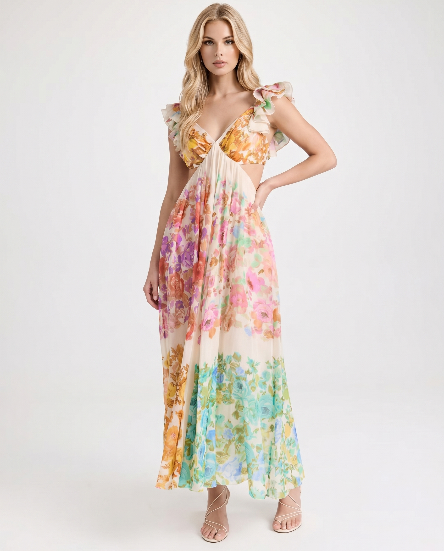 Liana Ruffle Maxi Dress
