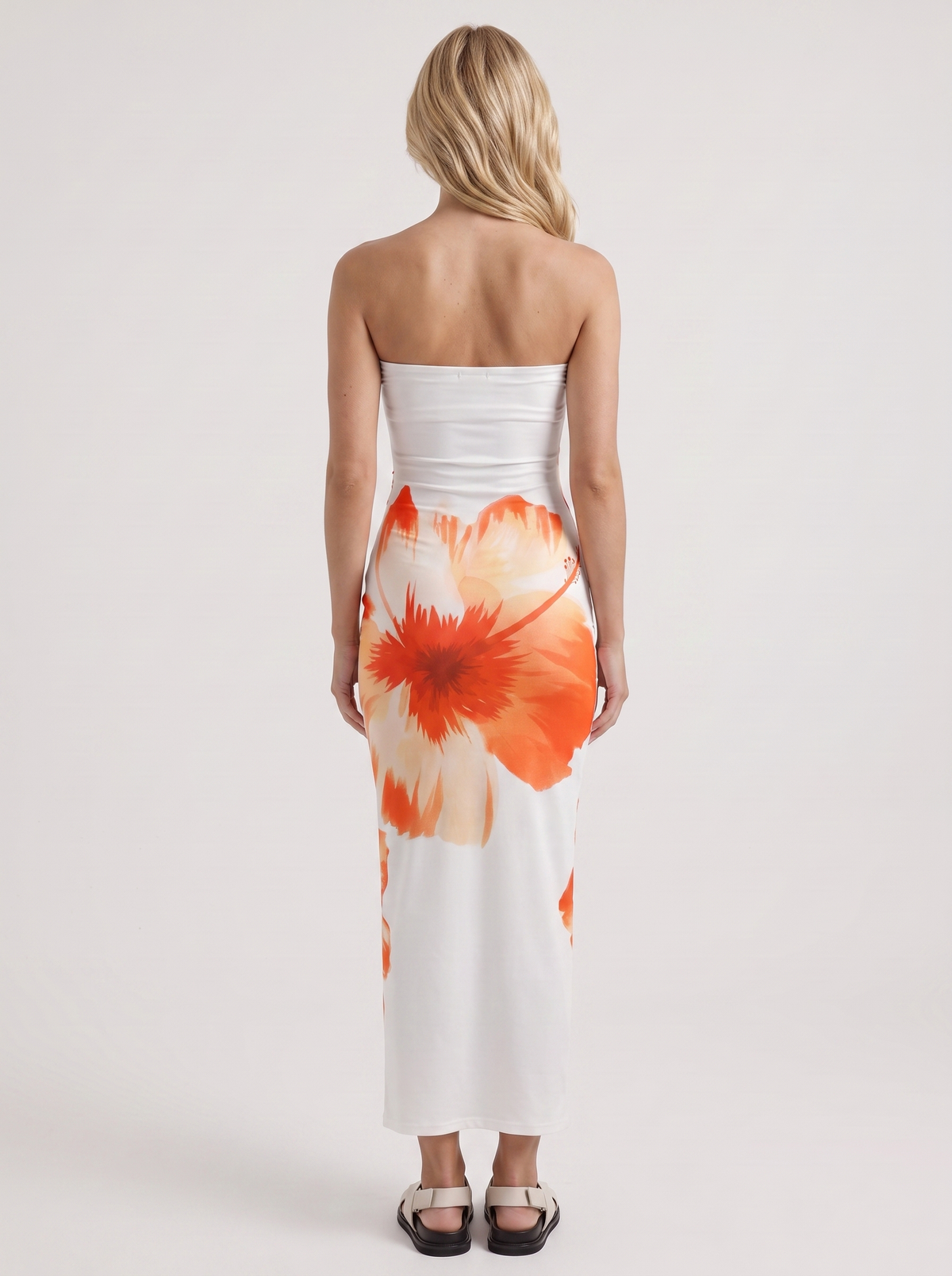Lottie Floral Maxi Dress - White