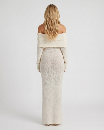Marisol Off-Shoulder Maxi Dress - Ivory