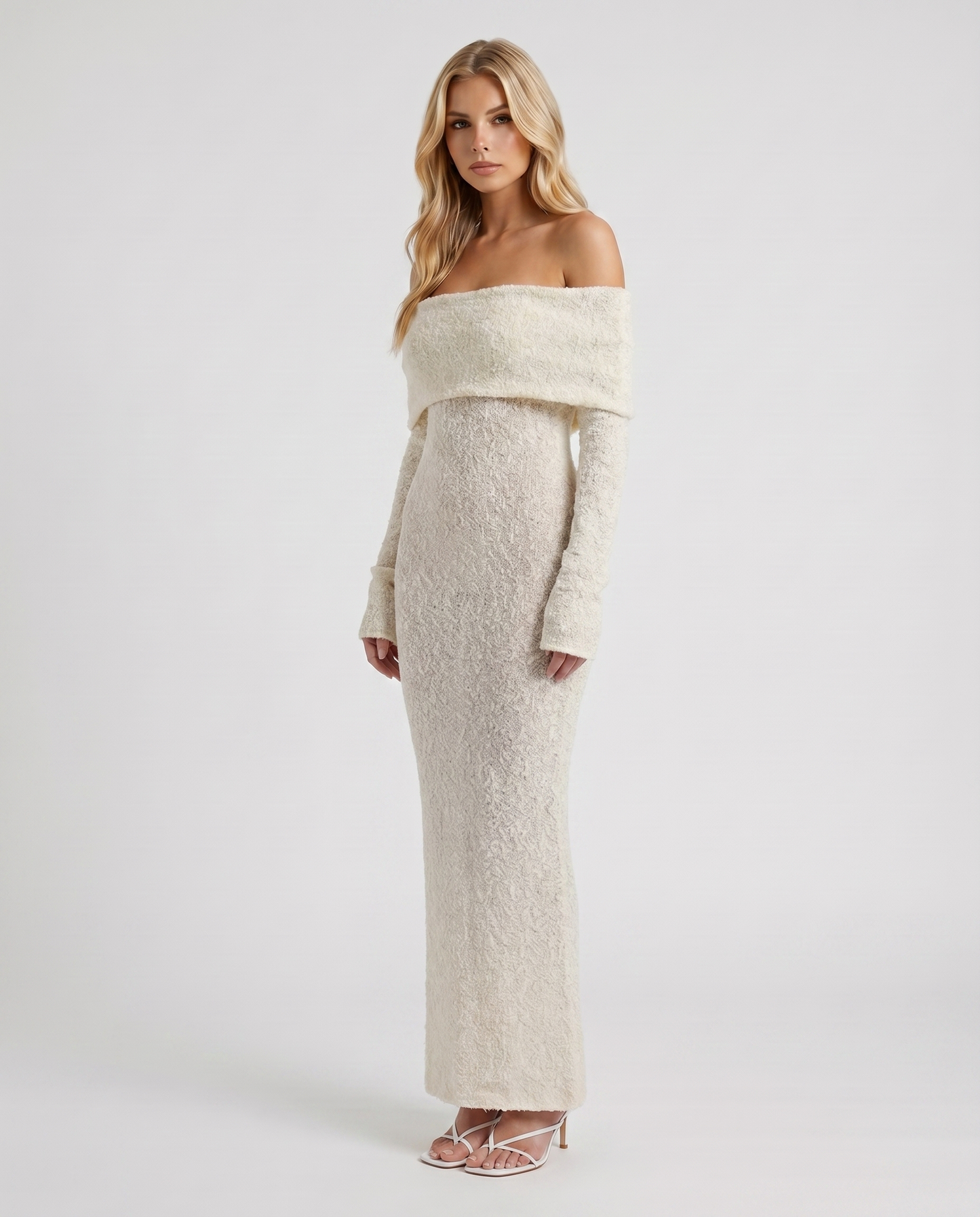 Marisol Off-Shoulder Maxi Dress - Ivory