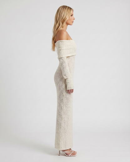 Marisol Off-Shoulder Maxi Dress - Ivory