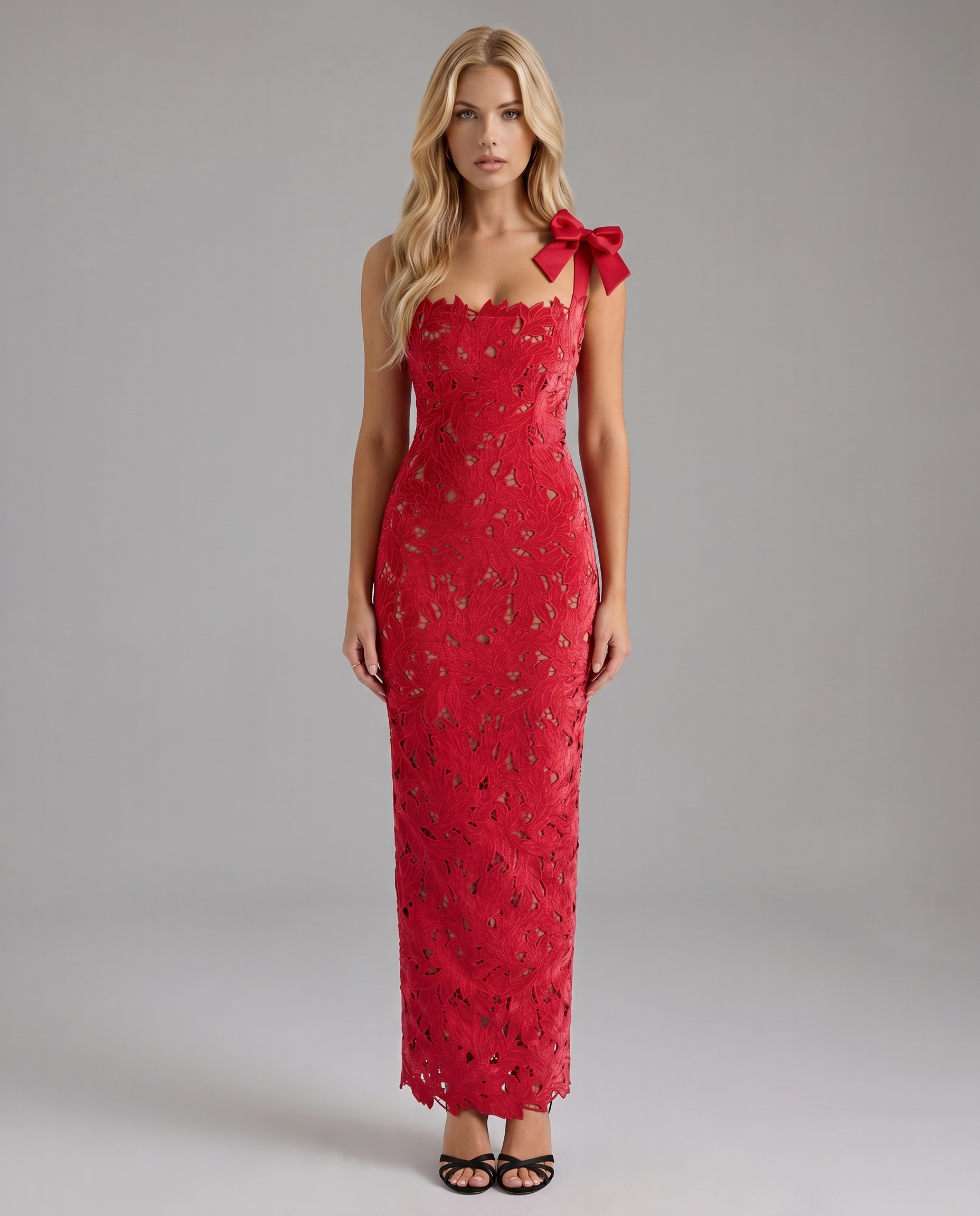 Women red front view