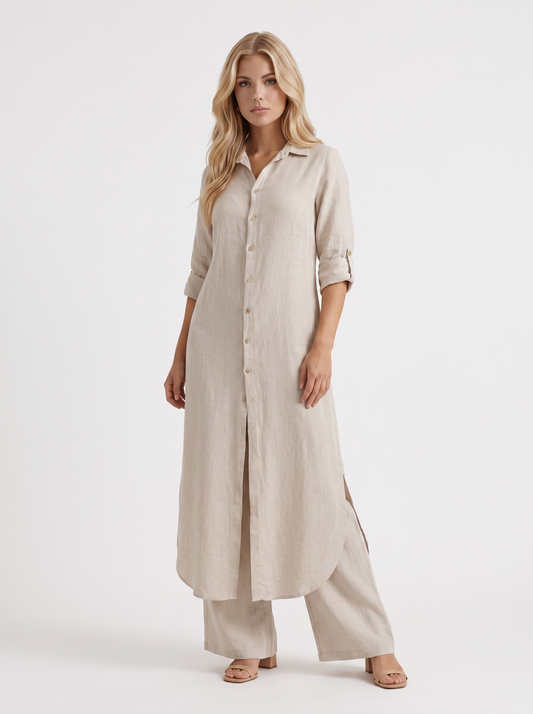 Nell Pants Set - Khaki