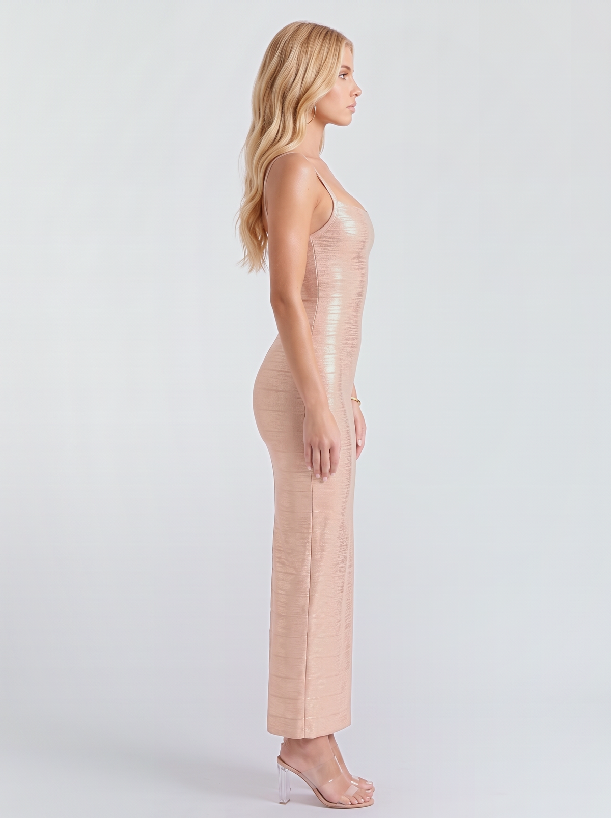 Nerissa Bandage Maxi Dress - Champagne