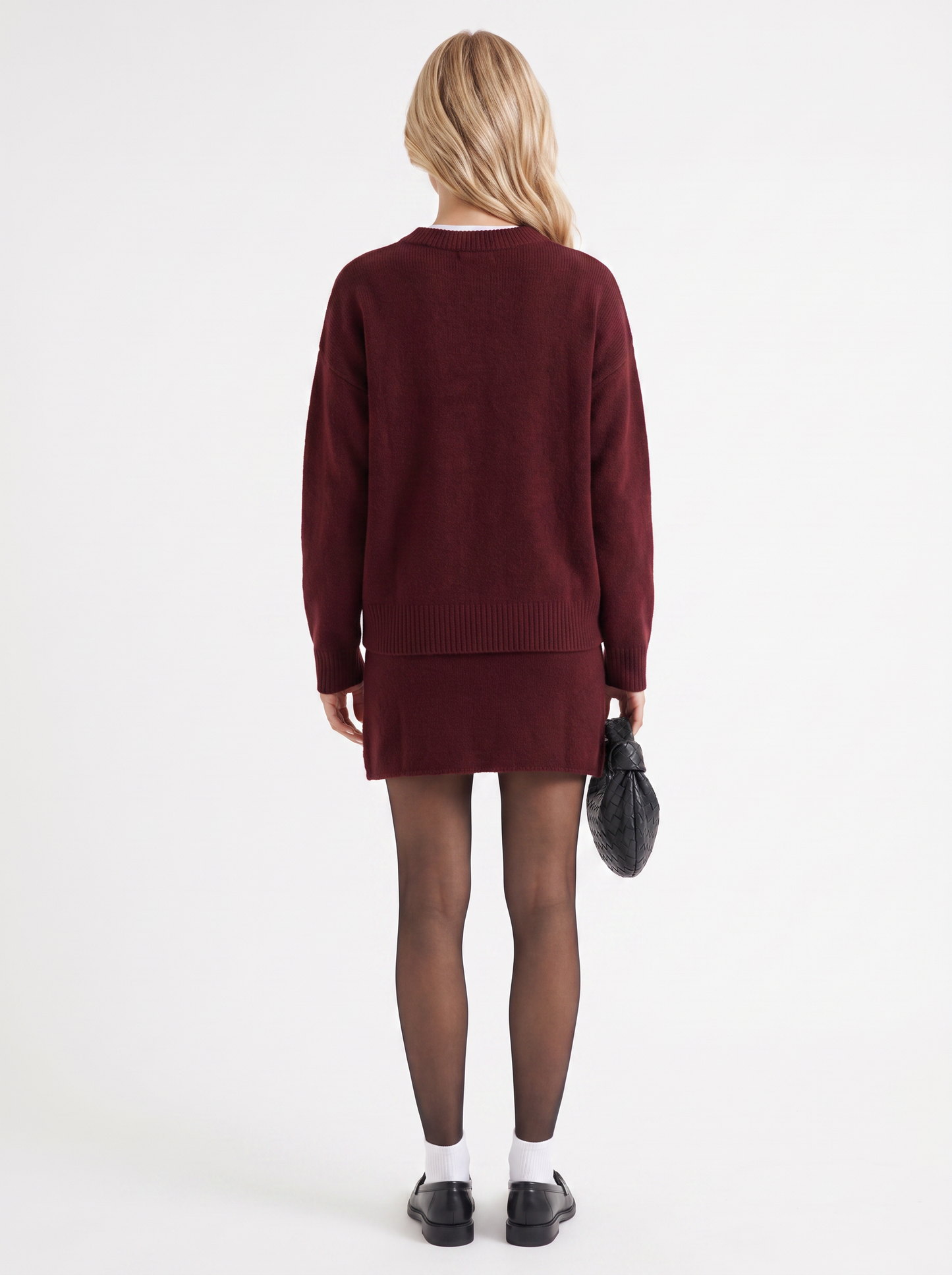 Nicolette Skirt Set - Burgundy